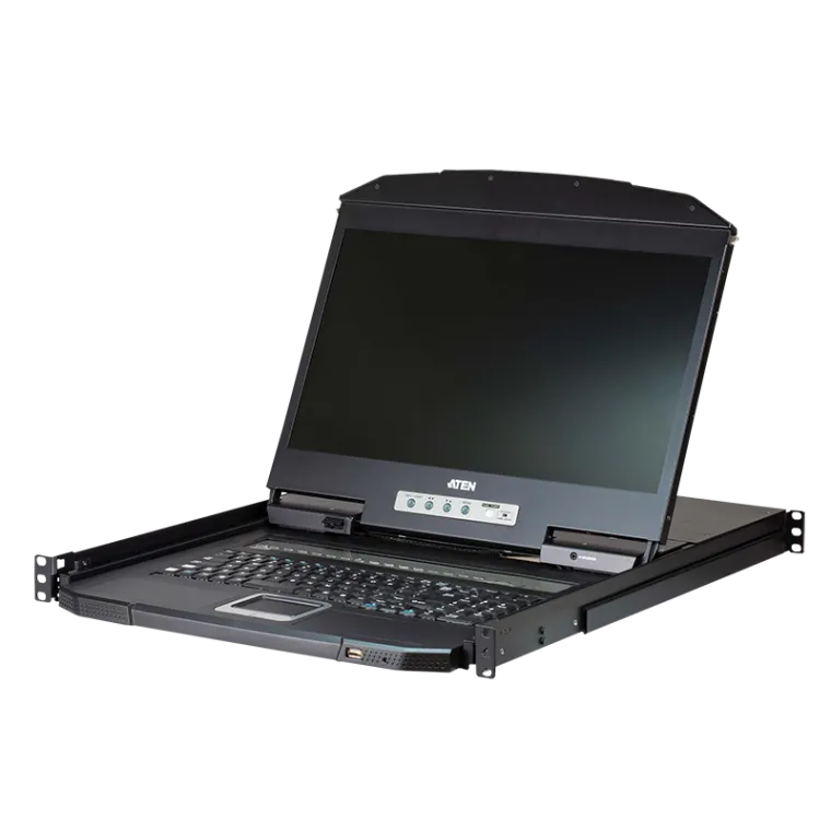 KVM Switch 8-Port, 2-USB - PS/2 VGA, LCD Monitor