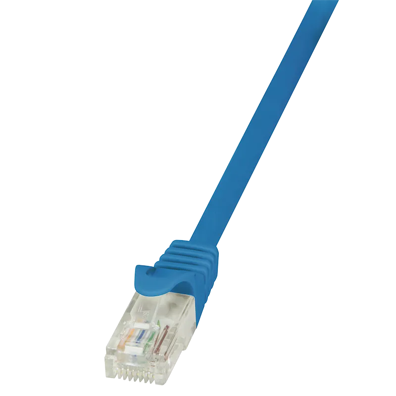 Patchkabel EconLine, Cat.5e, U/UTP, Blau, 0,5 m