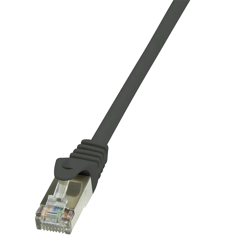 Patchkabel EconLine, Cat.5e, F/UTP, Schwarz, 1 m