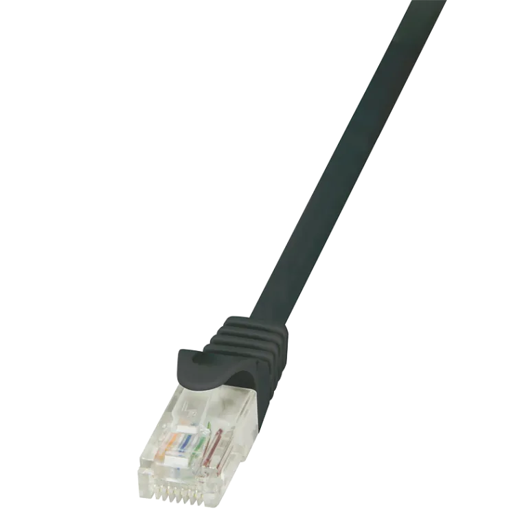 Patchkabel EconLine, Cat.5e, U/UTP, Schwarz, 3 m