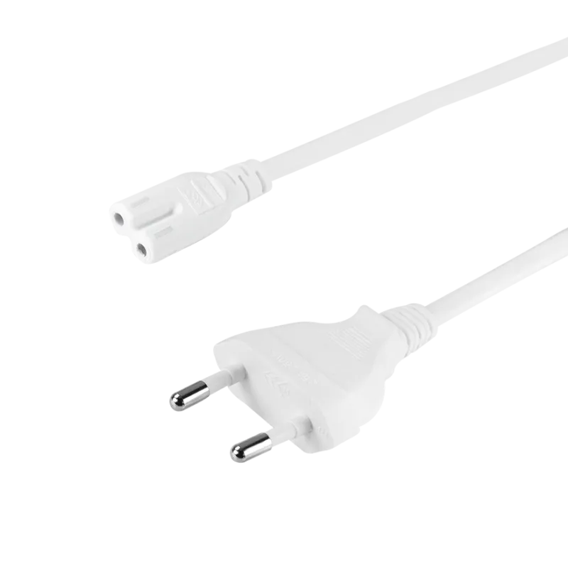 Netzkabel, CEE7/16 zu IEC C7, weiß, 5 m