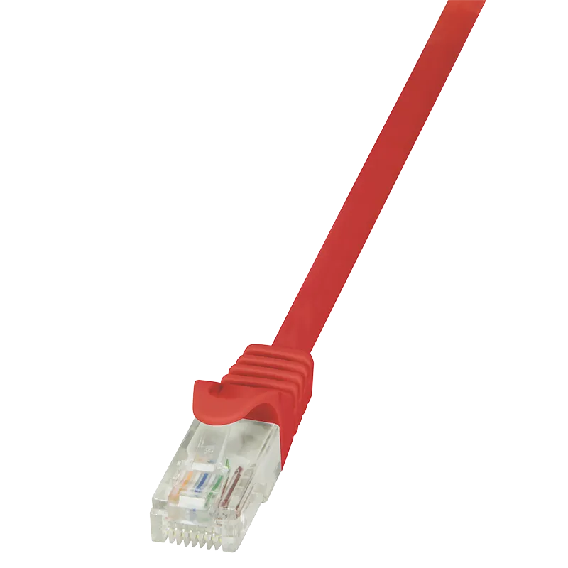 Patchkabel EconLine, Cat.6, U/UTP, Rot, 0,25 m