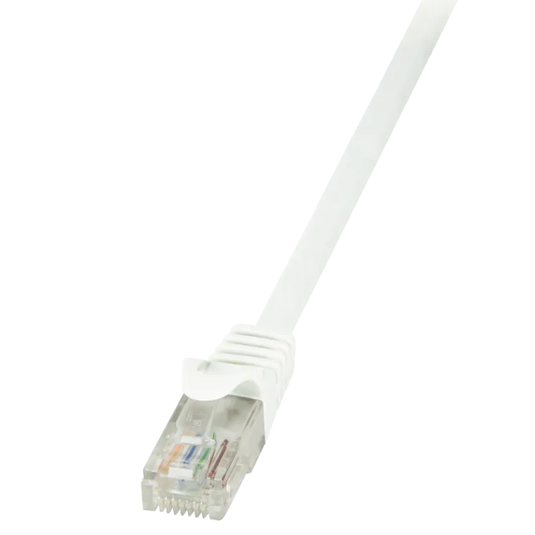 Patchkabel EconLine, Cat.6, U/UTP, Weiß, 0,5 m
