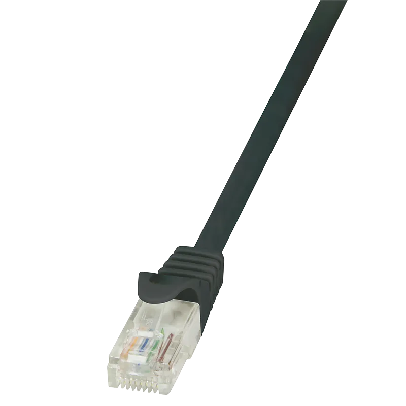 Patchkabel EconLine, Cat.6, U/UTP, Schwarz, 5 m