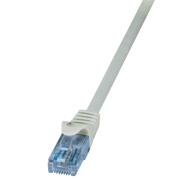 Patchkabel EconLine, Cat.6A, U/UTP, Grau, 0,25 m