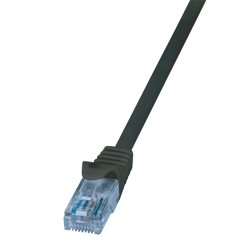Patchkabel EconLine, Cat.6A, U/UTP, Schwarz, 5 m