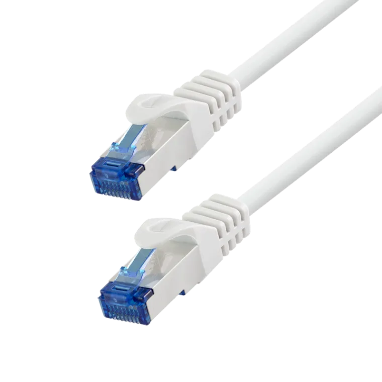Cat.6A Patchkabel, CCA S/FTP LSZH, weiß, 1,50 m, EconLine