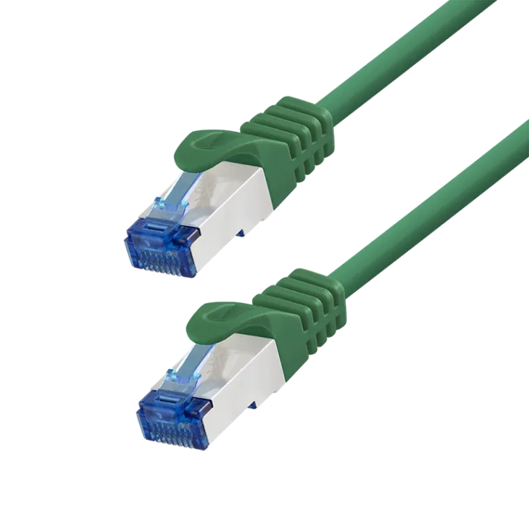 Cat.6A Patchkabel, CCA S/FTP LSZH, grün, 2,00 m, EconLine
