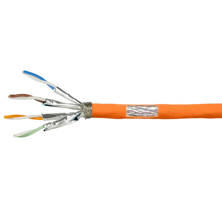 Verlegekabel PrimeLine, Cat.7, S/FTP, Orange, 500 m