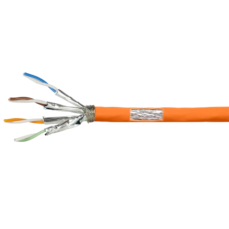 Cat.7 600 MHz Verlegekabel, 23 AWG CCA, S/FTP, LSZH, 20 m