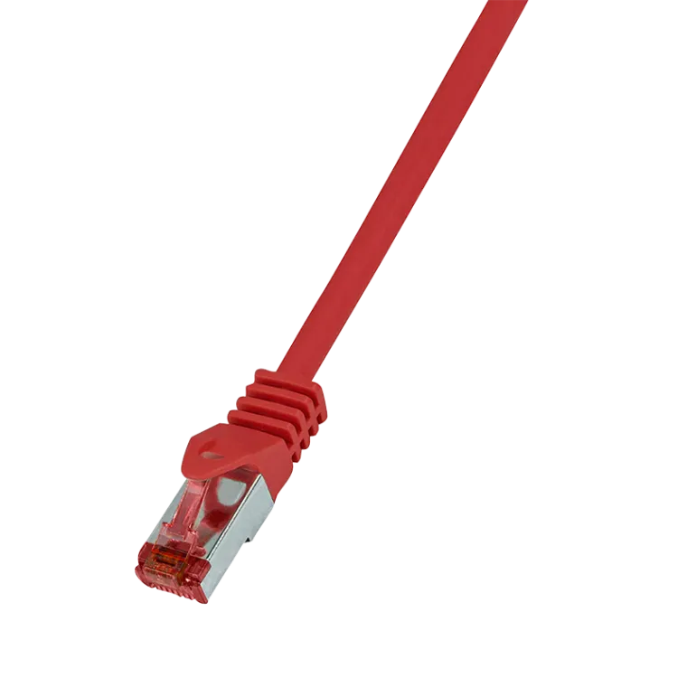 Patchkabel PrimeLine, Cat.6, S/FTP, Rot, 0,25 m