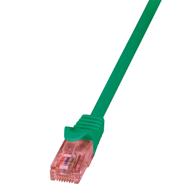 Patchkabel PrimeLine, Cat.6, U/UTP, Grün, 0,25 m