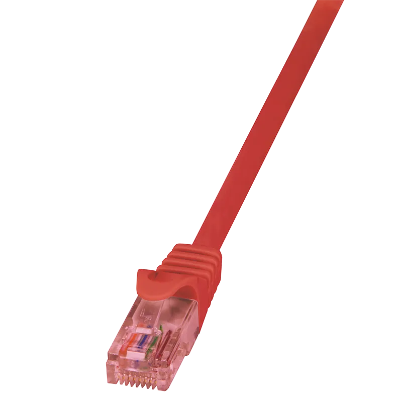 Patchkabel PrimeLine, Cat.6, U/UTP, Rot, 1 m