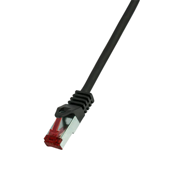 Patchkabel PrimeLine, Cat.6, S/FTP, Schwarz, 1,5 m