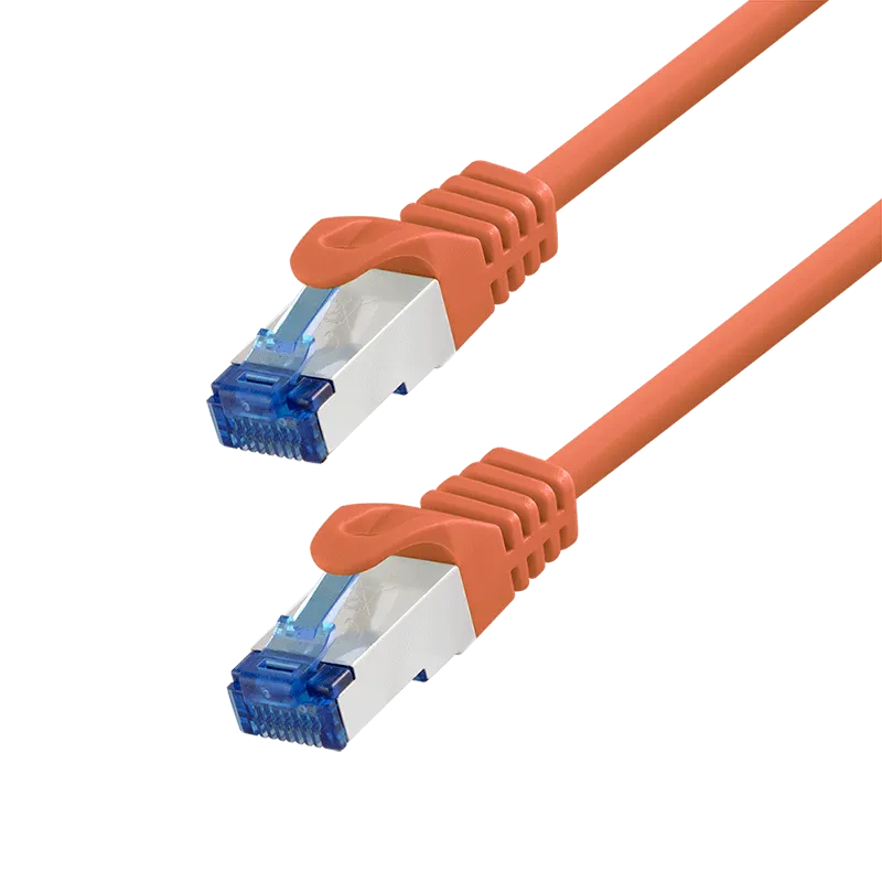 Patchkabel PrimeLine, Cat.6A, S/FTP, Orange, 7,5 m