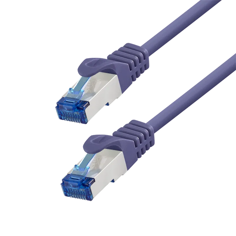 Patchkabel PrimeLine, Cat.6A, S/FTP, Violett, 10 m