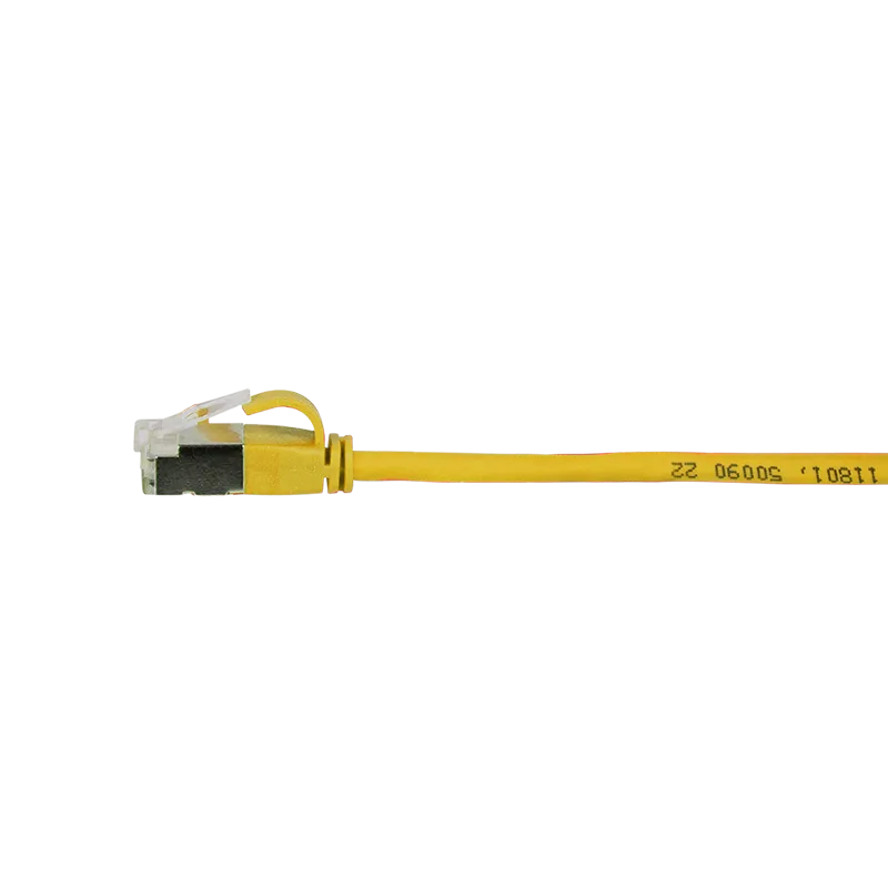 Patchkabel SlimLine, Ultraflex, Cat.6A, U/FTP, Gelb, 2 m