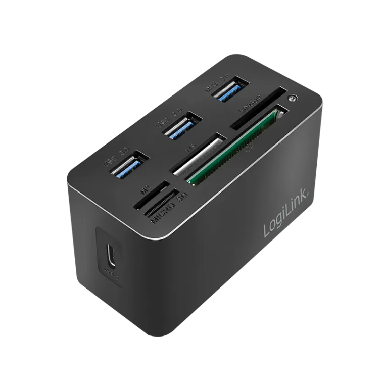USB 3.2 Gen1 Dockingstation, 8-Port, mini, schwarz