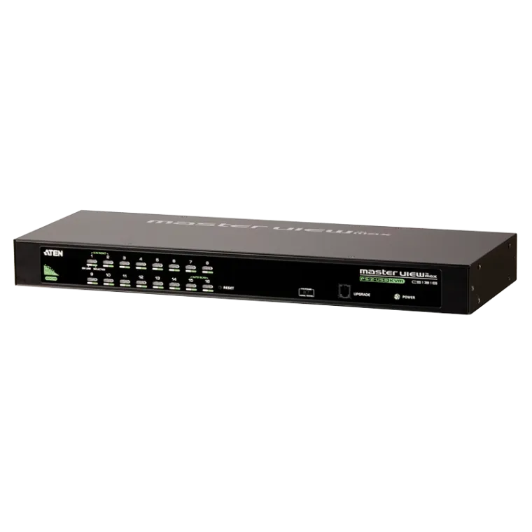 KVM Switch 16-Port, Schrankeinbau, USB - PS/2 VGA KVM