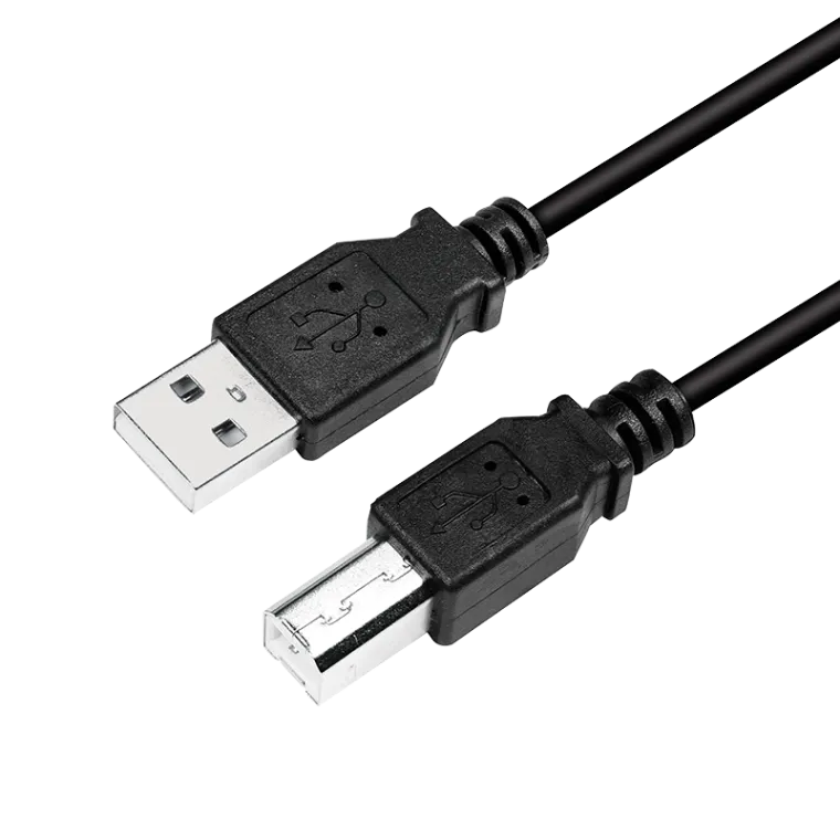 USB 2.0-Kabel, USB-A/M zu USB-B/M, schwarz, 3 m