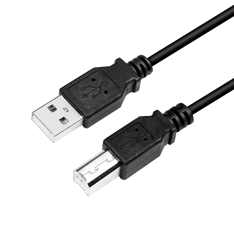 USB 2.0-Kabel, USB-A/M zu USB-B/M, schwarz, 3 m