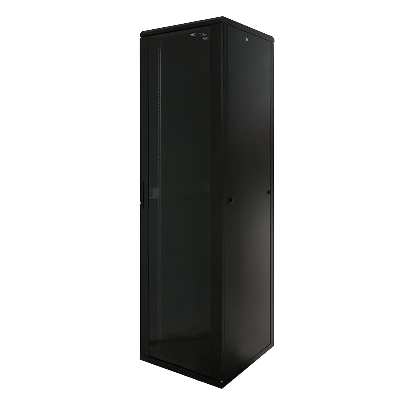 19" Netzwerk Standschrank, 42HE, 600 x 600 mm, Schwarz
