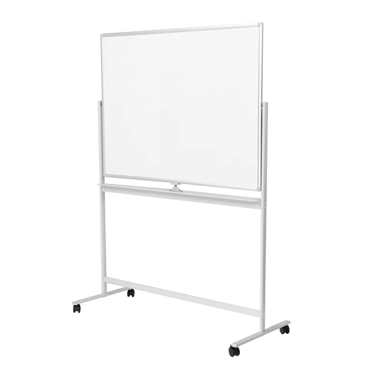 Whiteboard, 2-seitig beschreibbar, 120x80 cm, auf Rollen, Aluminiumrahmen