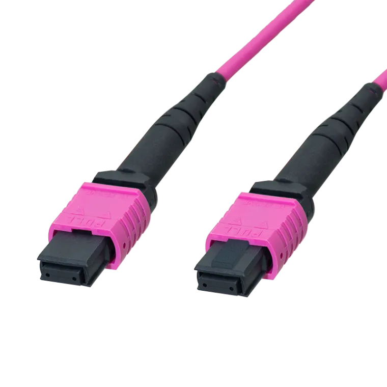 MPO Patchkabel 12 Fasern Multimode OM4, MPO/PC B/B, Typ B, 15 m