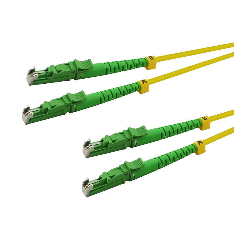 LWL Duplex Patchkabel, OS2, 9/125µ, LSH-LSH, APC 8°, Gelb, 3 m