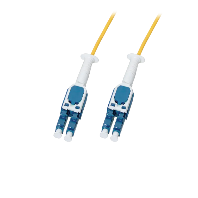 Uniboot Push/Pull LWL-Patchkabel, LC-LC, OS2, 1,0m