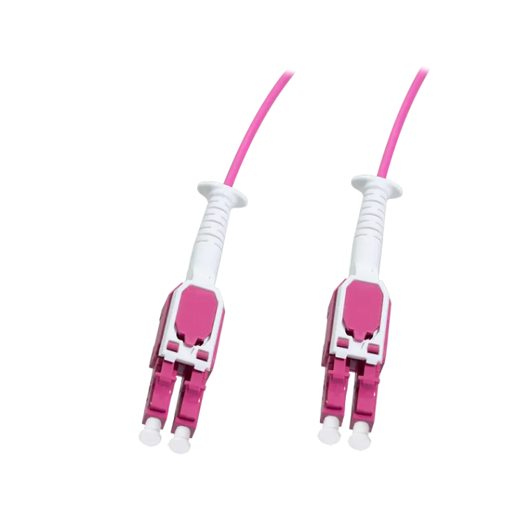 Uniboot Push/Pull LWL-Patchkabel, LC-LC, OM4, 3,0m