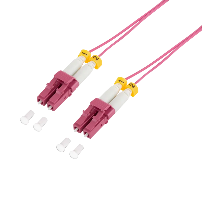 Extra dünnes OM4 LWL Patchkabel LC-LC Duplex, 3,0 m