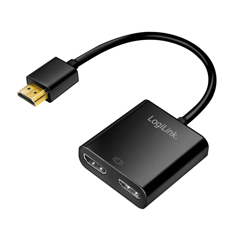 HDMI-Splitter 1x2-Port, 4K/60 Hz, Kompakt, EDID, HDCP, HDR, CEC, Downscaler