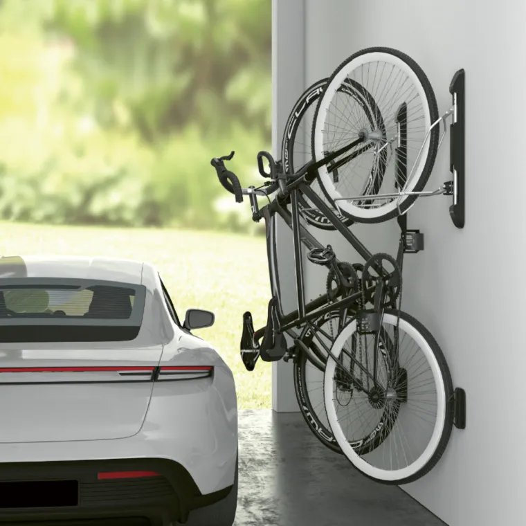 MAXTRACK Fahrrad Wandhalterung schwenkbar, Reifenbreite 5,3 - 7,1 cm (2,1" - 2,8"), Belastung bis zu 35 kg (HR 11)