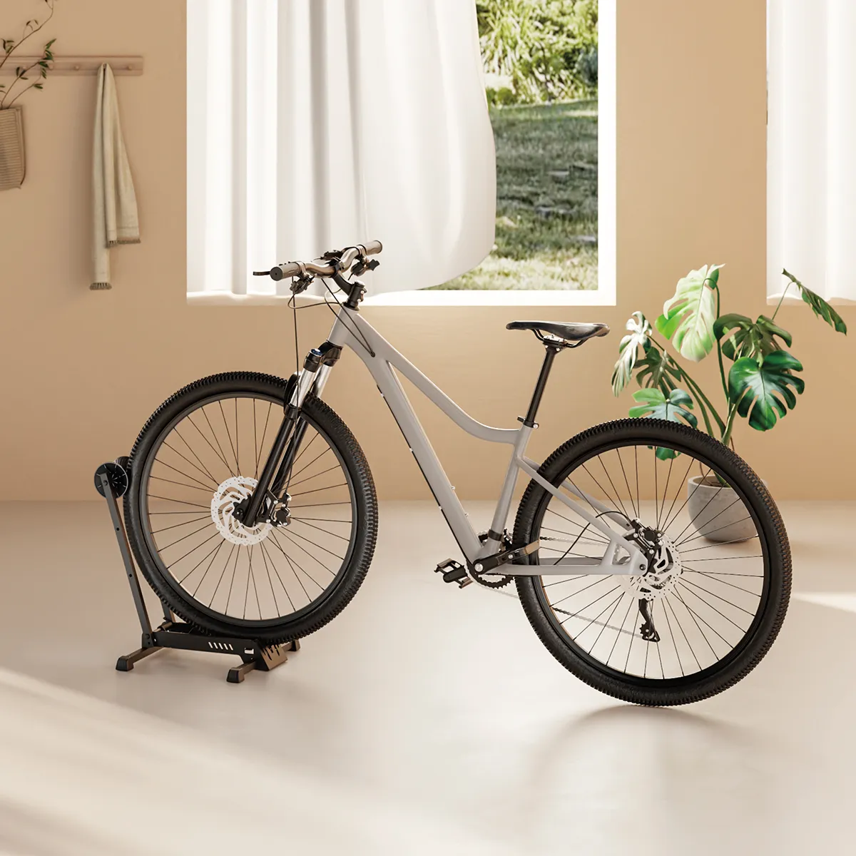 MAXTRACK Klappbarer Fahrradständer, Klappbar, für Reifenbreiten bis 4,5" (11,4 cm) (HR 16)