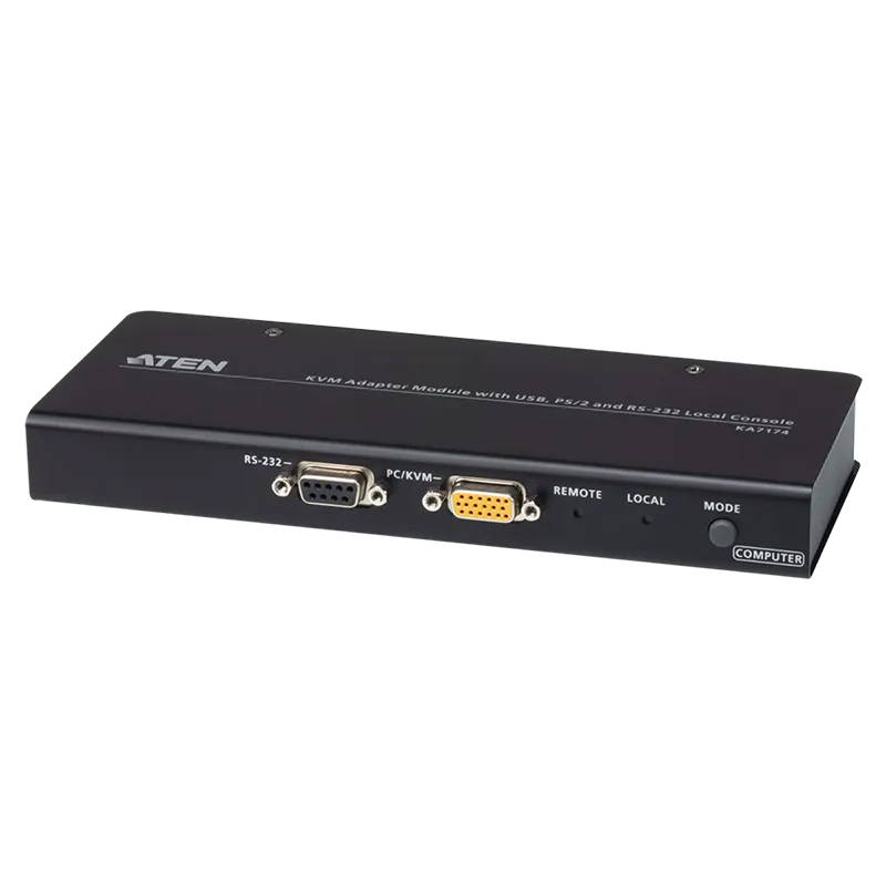 KVM-Adaptermodul mit lokaler USB-, PS/2- und RS-232-Konsole