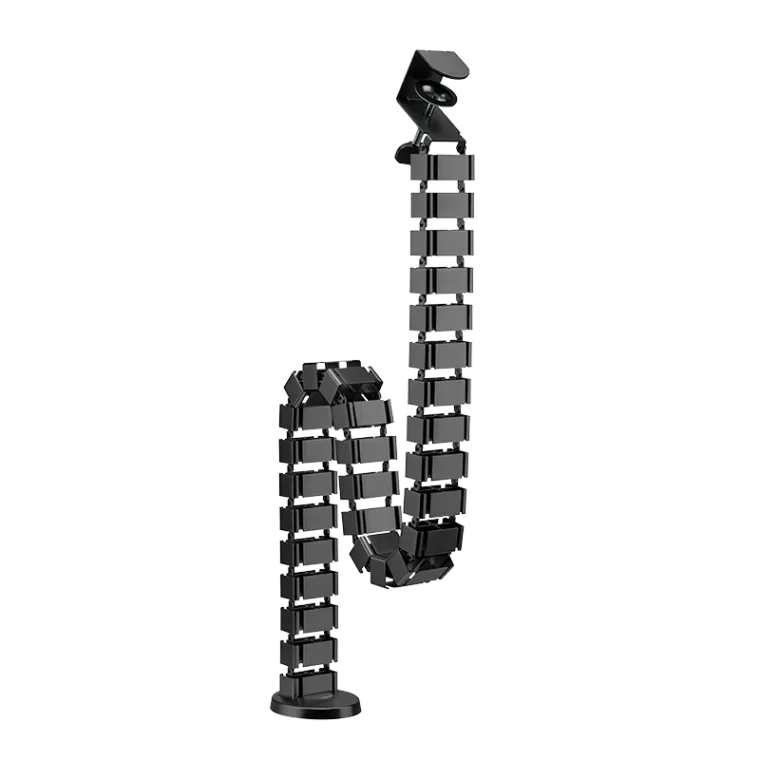Kabelkanal, flexibel, Klemmversion, 1347x129 mm, schwarz