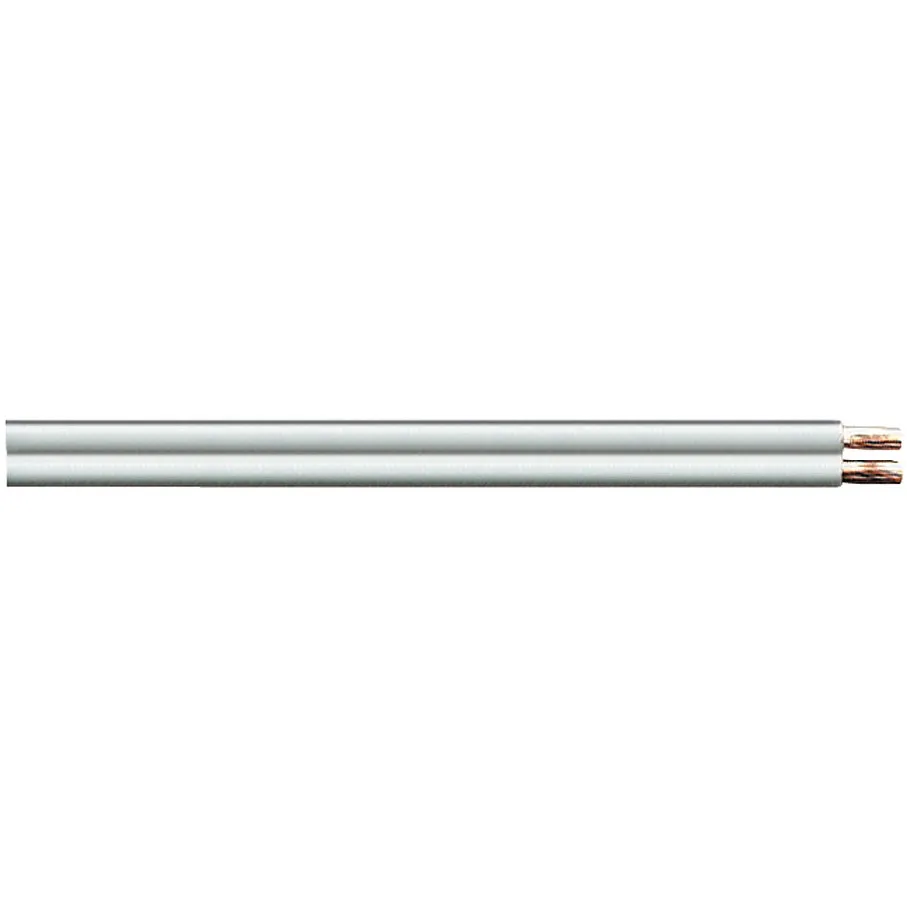 MAXTRACK Lautsprecherkabel, CCA-Leiter, weiß, 50 m Ring, 2 x 1,5 mm² (KLC 2-50 W)