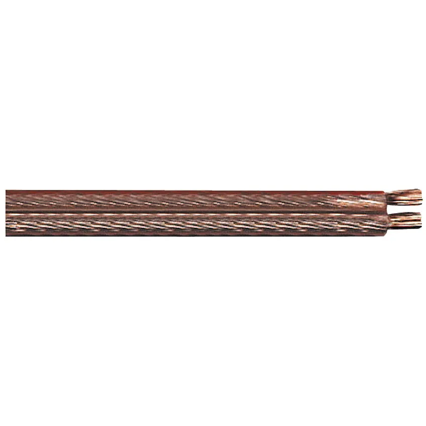 MAXTRACK Lautsprecherkabel, CCA-Leiter, transparent, 10 m Ring, 2 x 2,5 mm² (KLC 3-10 T)