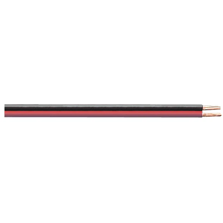 MAXTRACK Lautsprecherkabel, CCA-Leiter, rot / schwarz, 100 m Spule, 2 x 2,5 mm² (KLC 3-100 RSR)
