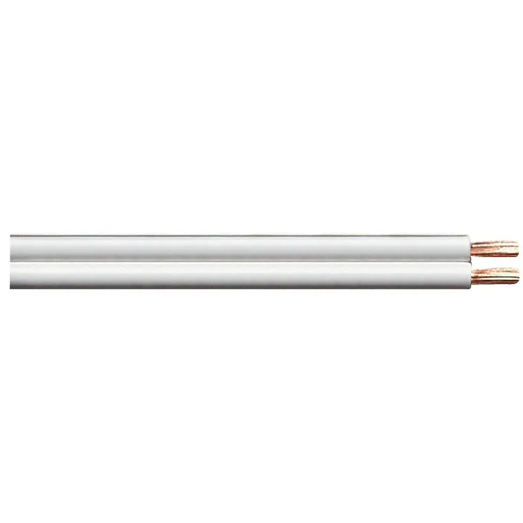 MAXTRACK Lautsprecherkabel, CCA-Leiter, weiß, 50 m Ring, 2 x 2,5 mm² (KLC 3-50 W)