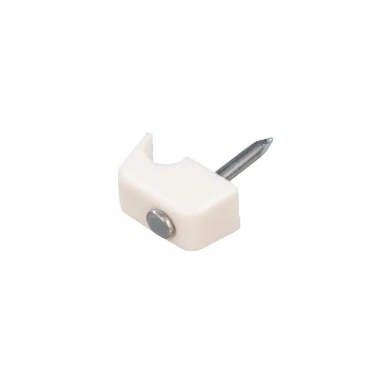 MAXTRACK Rundschelle, für Kabel-Ø 4 mm, Nagellänge 18 mm, weiß (KS 1-1000 W)