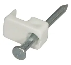 MAXTRACK Flachschelle, für Kabel NYFAZ 2 x 4 mm, weiß (KS 5-100 WK)