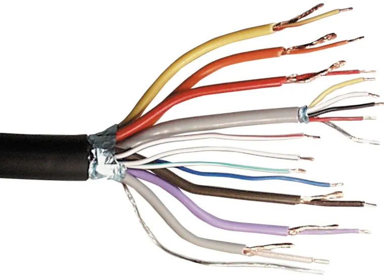 MAXTRACK Scartkabel Typ U für 21pol. Verbindung, Schwarz, 300 m Ring (KV 12-300 H)