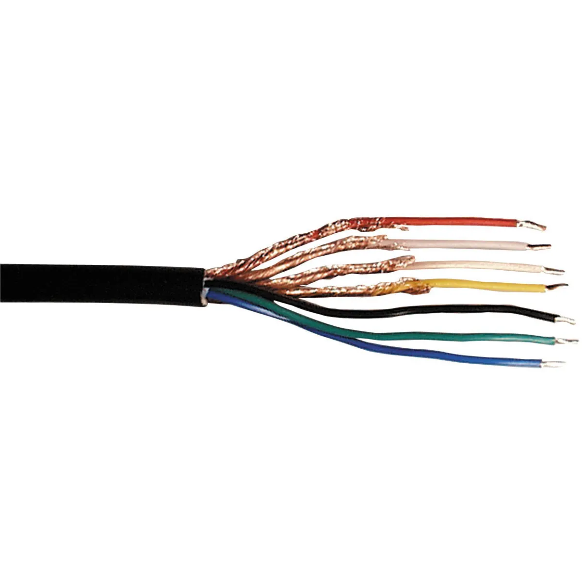 MAXTRACK Audio / Video Kabel, auf Spule, schwarz (KV 6-100 R)