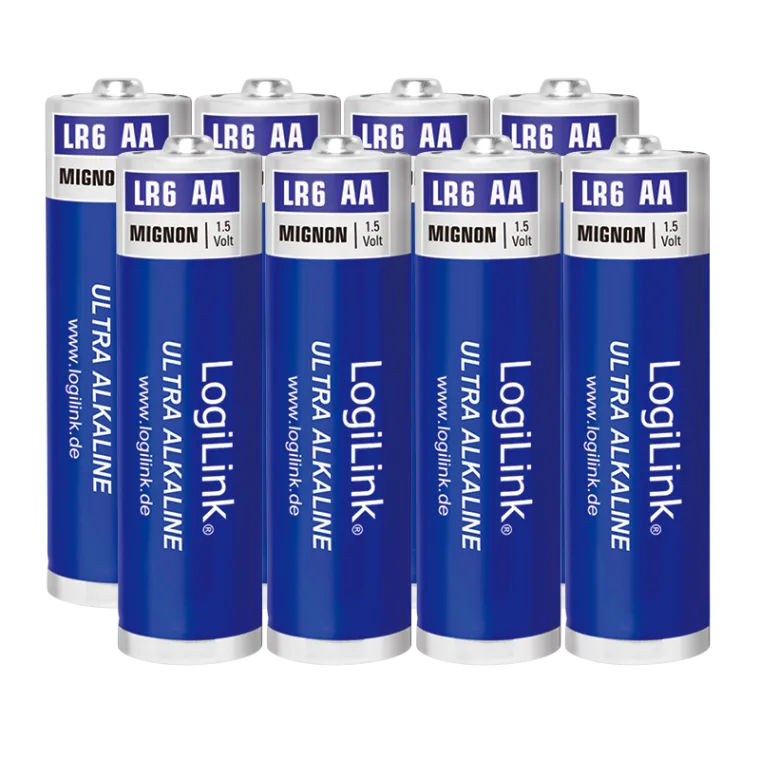Ultra Power AA Alkaline Batterie, LR6, Mignon, 1.5V, 8er Pack
