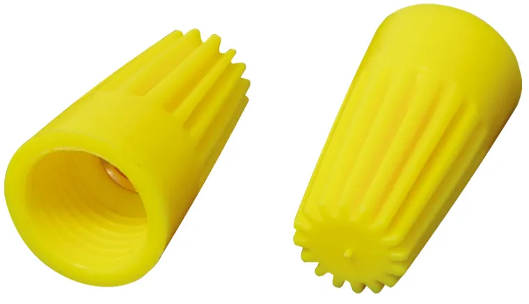 MAXTRACK Schraubhülsen Kabelverbinder, min:1x 2 mm² + 1 x0,8 mm², max:4x 2 mm²+ 1 x0,8 mm², gelb (NDV 4-100)