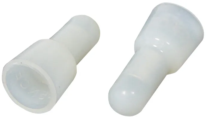 MAXTRACK Sicherheits Quetschverbinder, mit langer Kupferhülse, weiß, für Kabel 16 mm² (NQV 7-100)