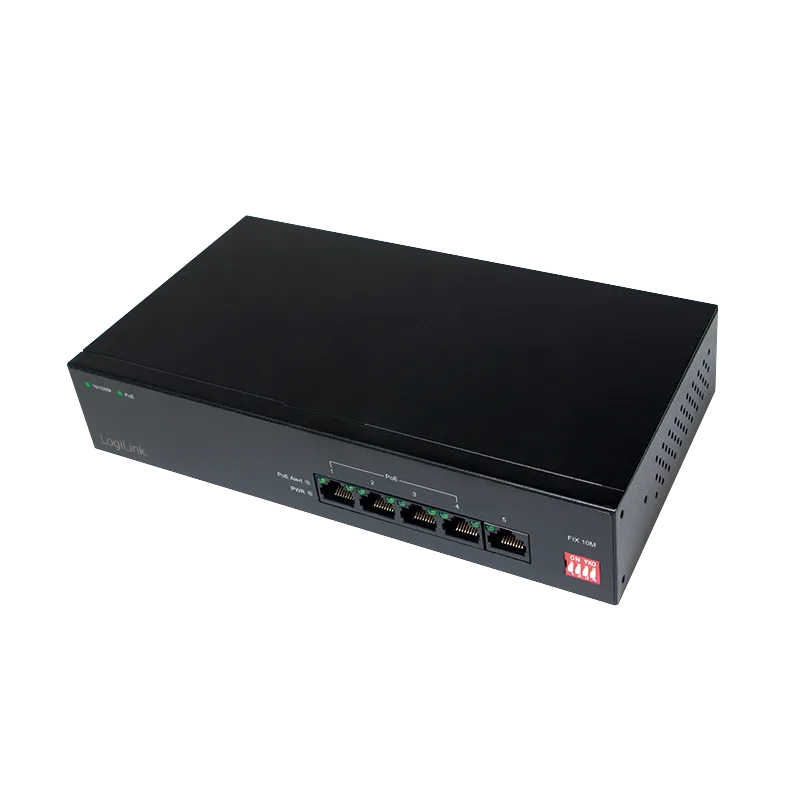 Power over Ethernet (PoE) Switch, 10/100 Mbit/s, 5-port