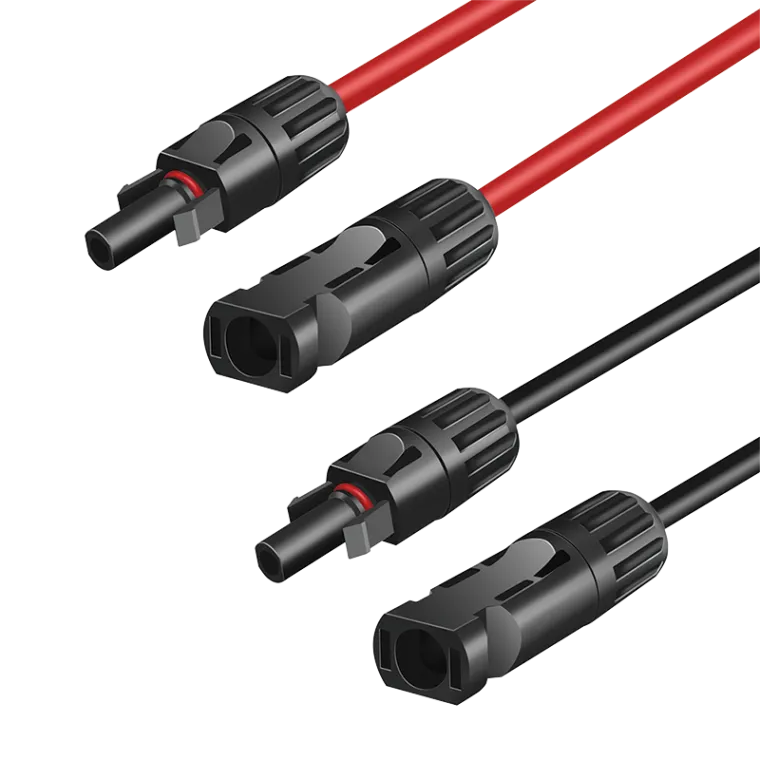 Solar Verlängerungskabel-Set, PVC/M zu PVC/F, 6 mm², CU, 1 m